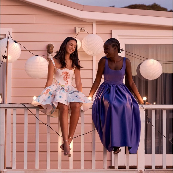 Leo Lin Colleen Sleeveless Scoop-Neck Midi Dress in Eminence, 12 - Picture 2 of 16